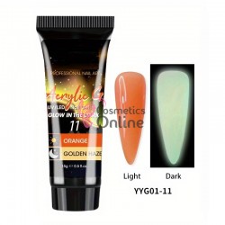 PolyGel UV LED Luminous pentru unghii false Queen-Fingers 15ml Cod YYG11 Orange